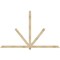 Ekena Millwork Kennewick Rough Sawn Timber Gable Bracket, Douglas Fir, 108"W x 68"H x 2"D x 4"F, 15/12 Pitch GBW108X68X0204KEN00RDF - alternate 1